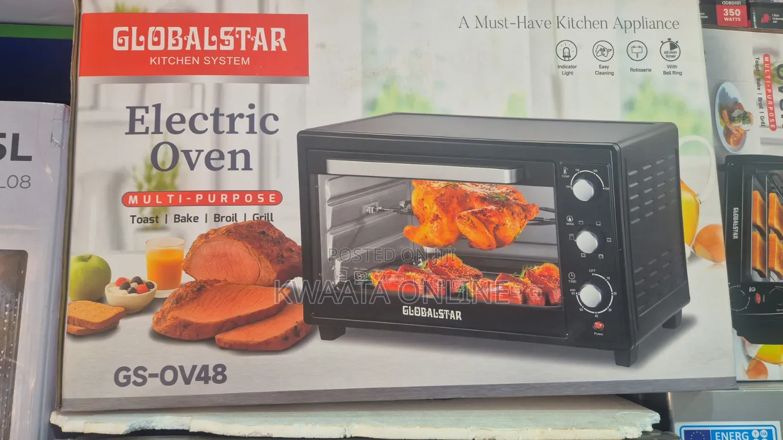 38L Globalstar Electric Oven With Rotisserie - Convection Function