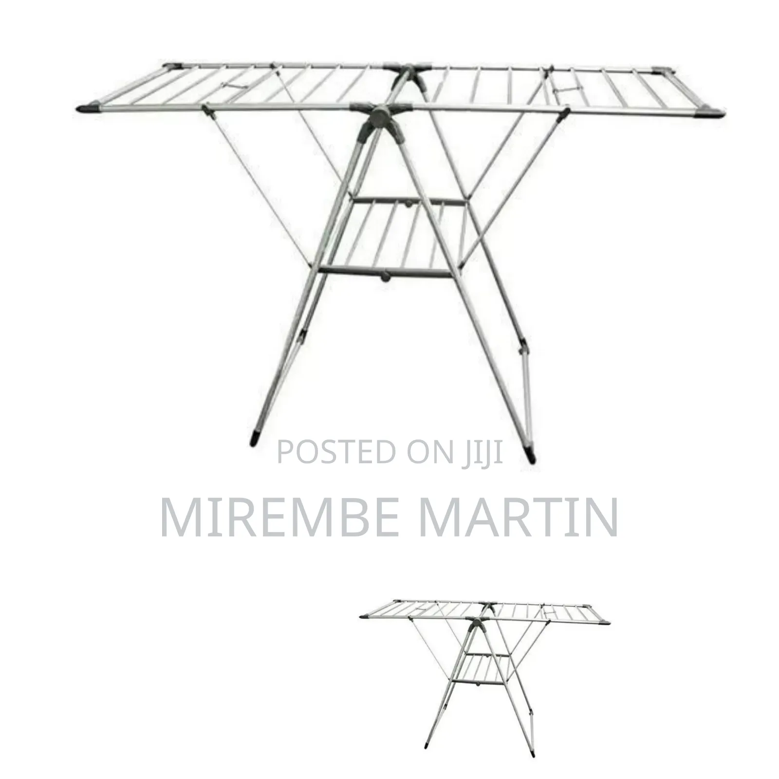 Versatile Stainless Steel Folding Laundry Drying Rack