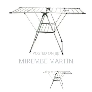 Versatile Stainless Steel Folding Laundry Drying Rack