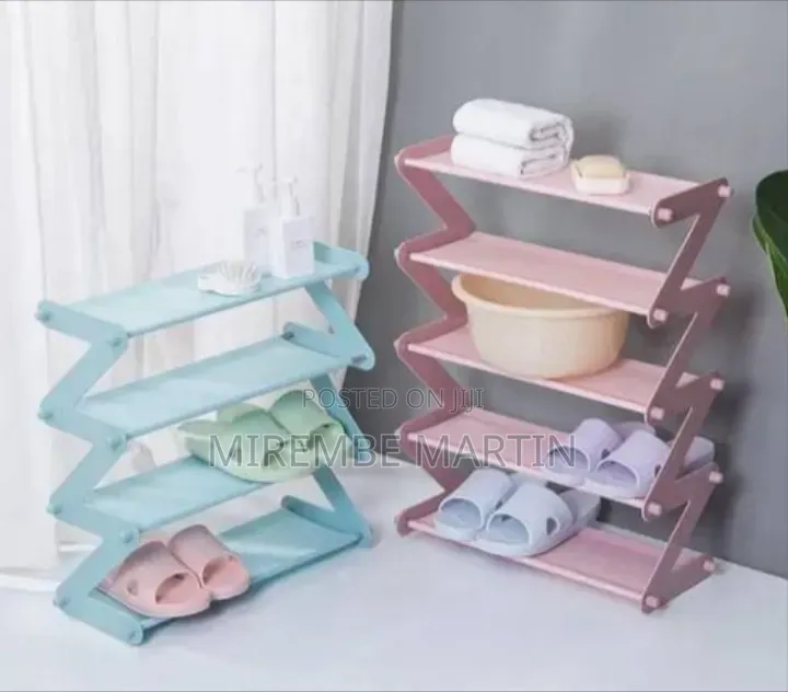 Z-Type Multi-Layer Stackable Storage Shelf / Shoe Rack