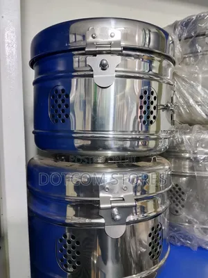 17cm Medical Stainless Steel Sterilizing Drum