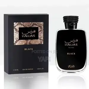 Hawas Black Eau De Perfum, 100mls for Men