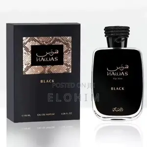 Hawas Black Eau De Perfum, 100mls for Men