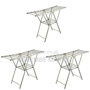 Versatile Folding Stainless Steel Laundry Drying Rack