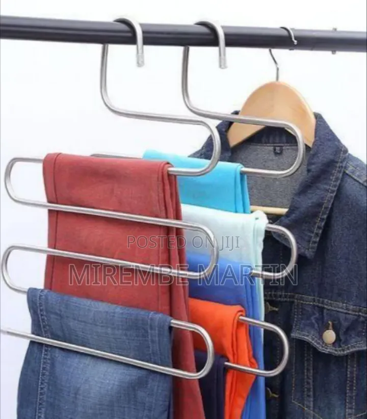 Set of 3 Space-Saving Multi-Layer Pants Hangers