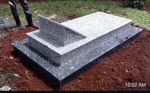 White Granite and Tarrazzo Grave