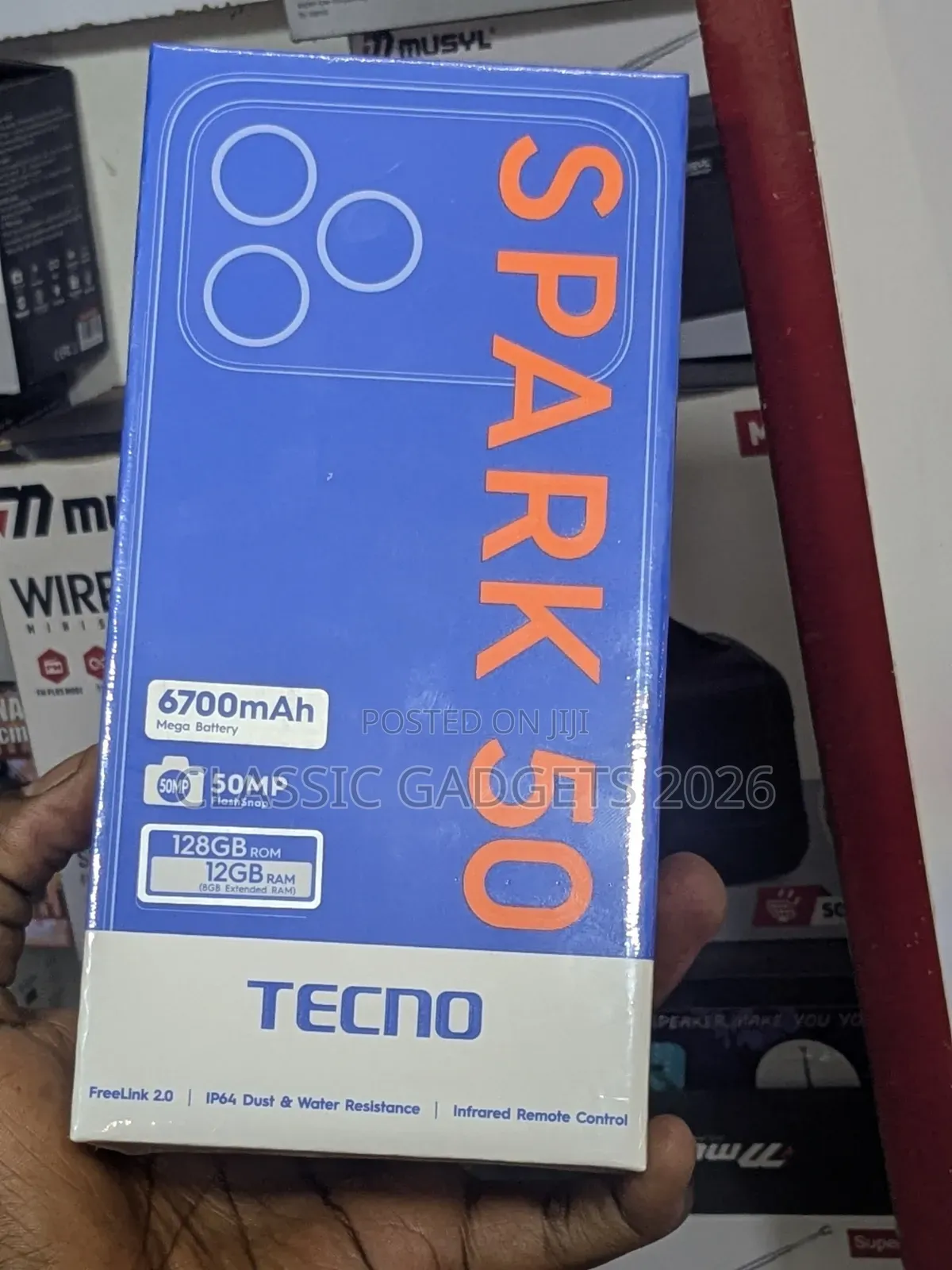 New Tecno Spark 50 128 GB Black
