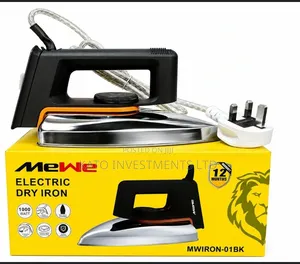 MeWe Electric Dry Iron (Model MWIRON-01BK)