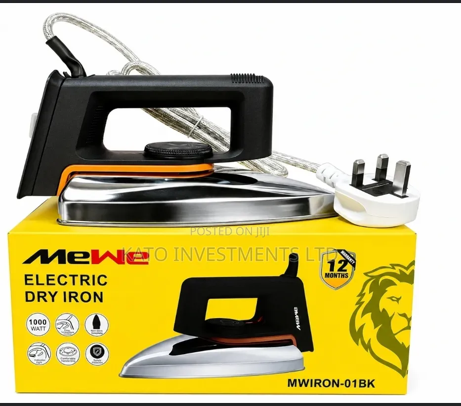 MeWe Electric Dry Iron (Model MWIRON-01BK)