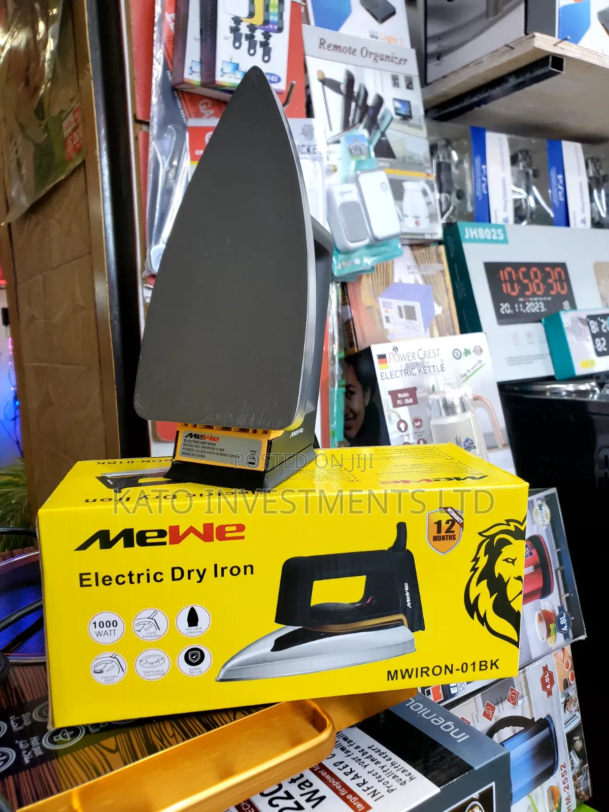 MeWe Electric Dry Iron (Model MWIRON-01BK)