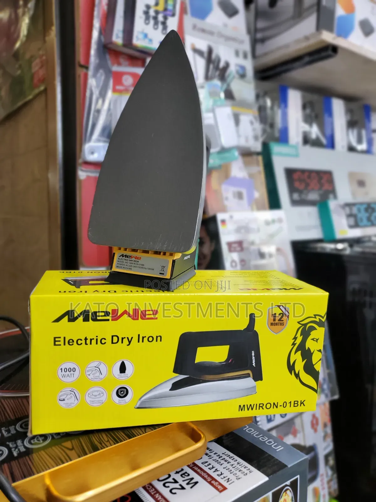 MeWe Electric Dry Iron (Model MWIRON-01BK)