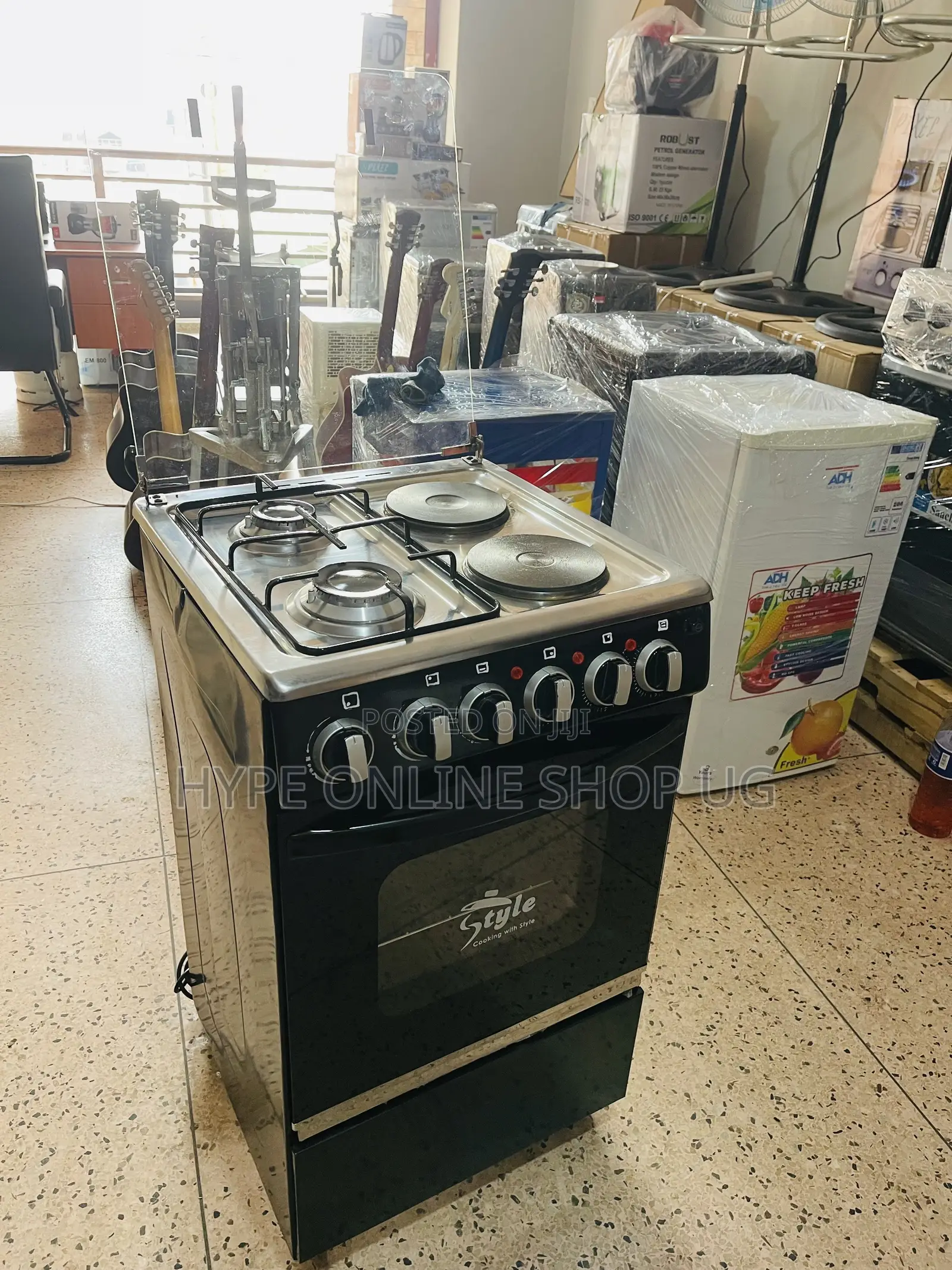 Imported Used 2+2,electric and Ga, Style Standing Cooker
