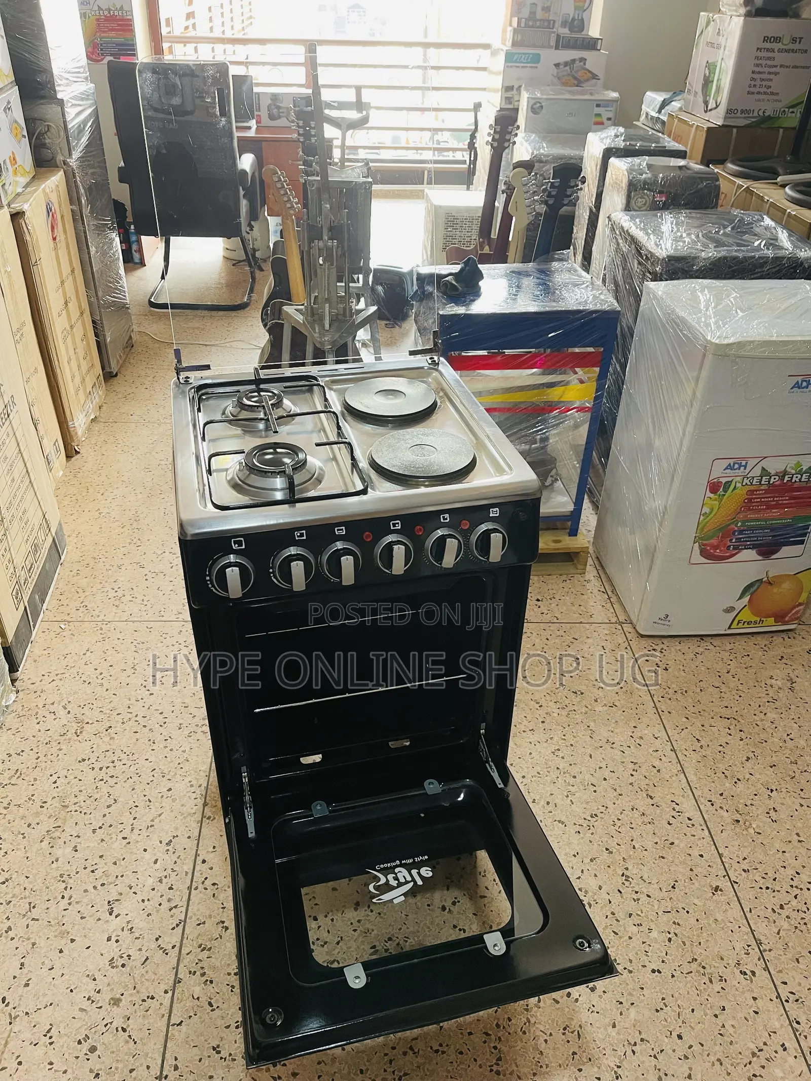Imported Used 2+2,electric and Ga, Style Standing Cooker