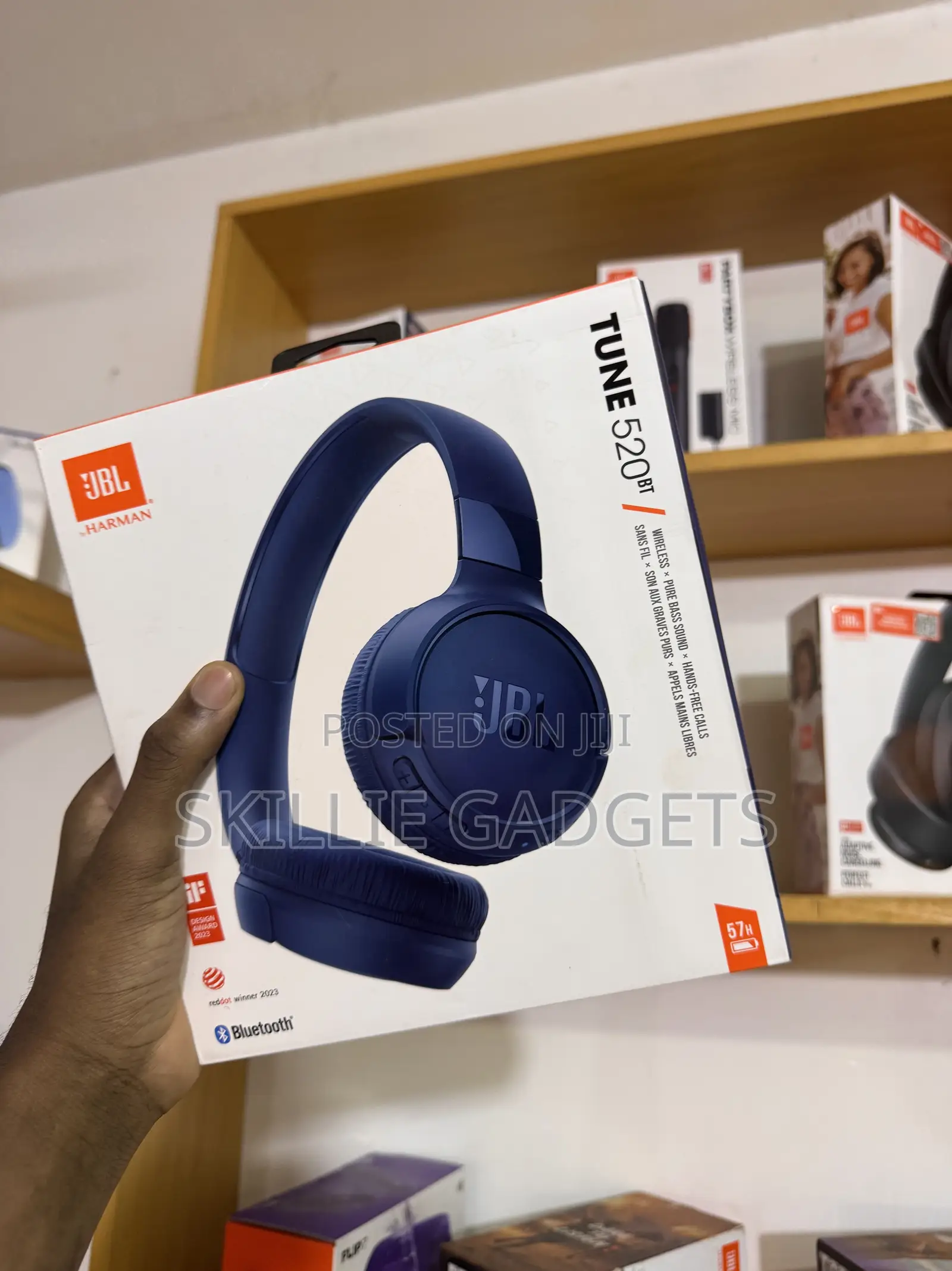Headsets JBL Tune 520 Wireless Bt / Pure Bass Sound