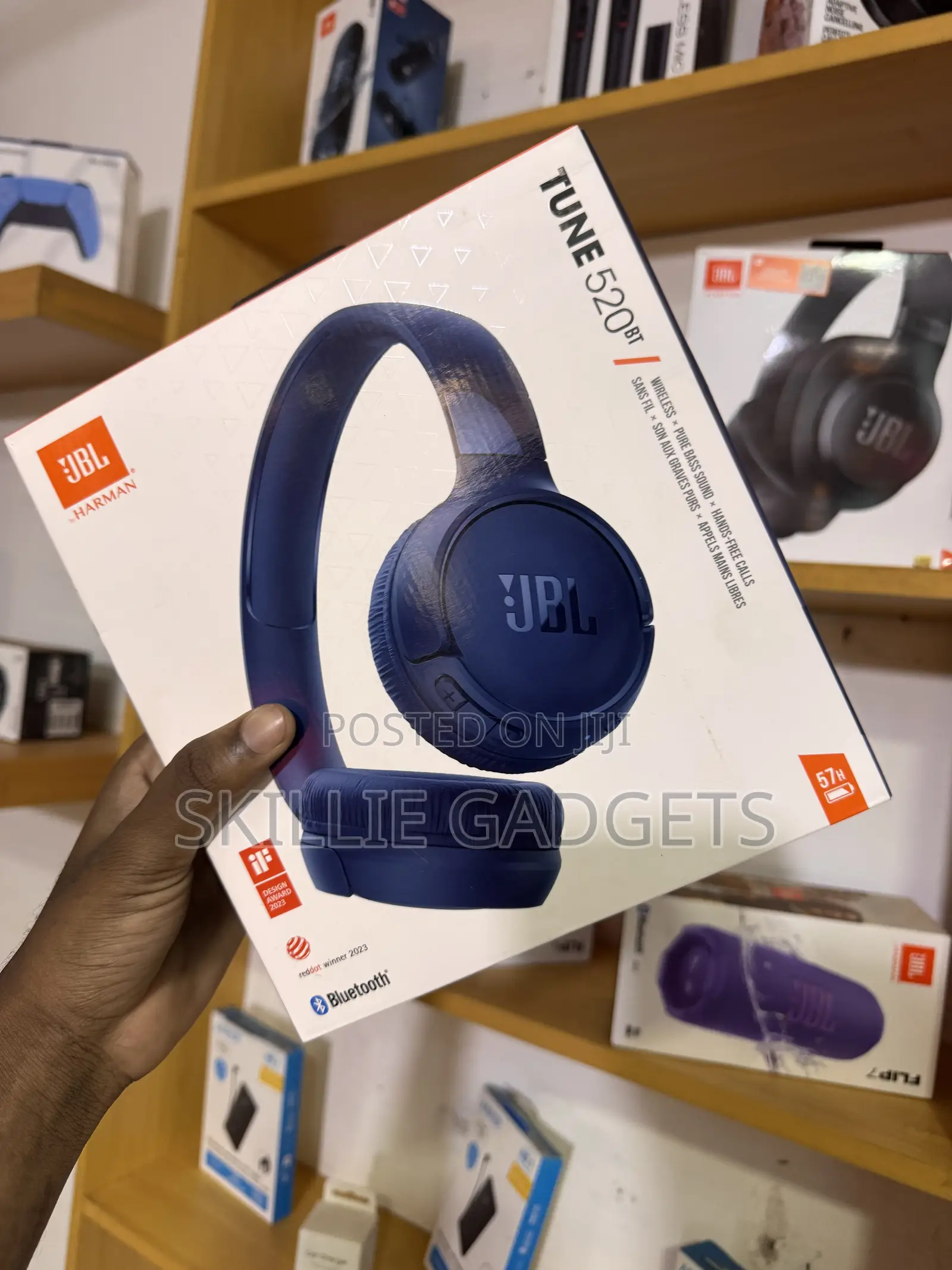 Headsets JBL Tune 520 Wireless Bt / Pure Bass Sound