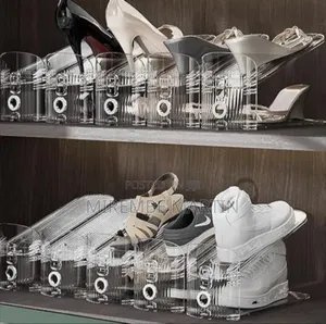 Adjustable Stackable Shoe Rack Organizer for Space-Saving Storage