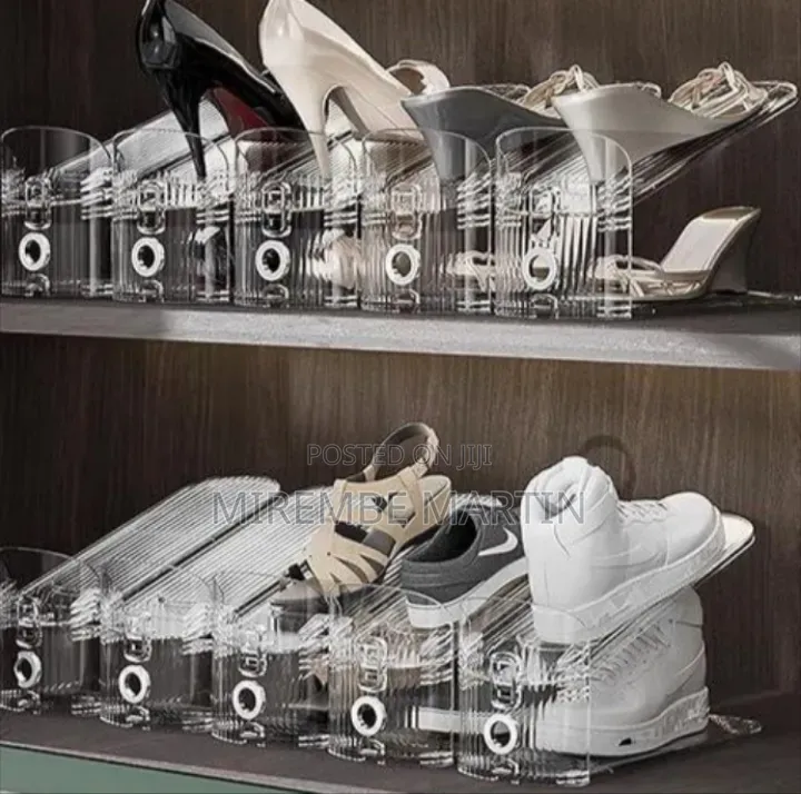 Adjustable Stackable Shoe Rack Organizer for Space-Saving Storage
