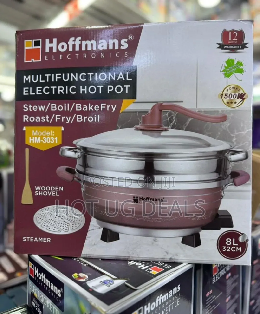 Hoffmans HM-3031 Multifunctional Electric Cooking Hot Pot.
