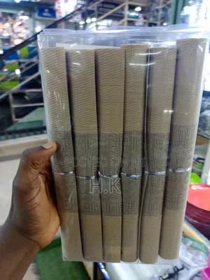 6pcs Woven Beige PVC Placemats