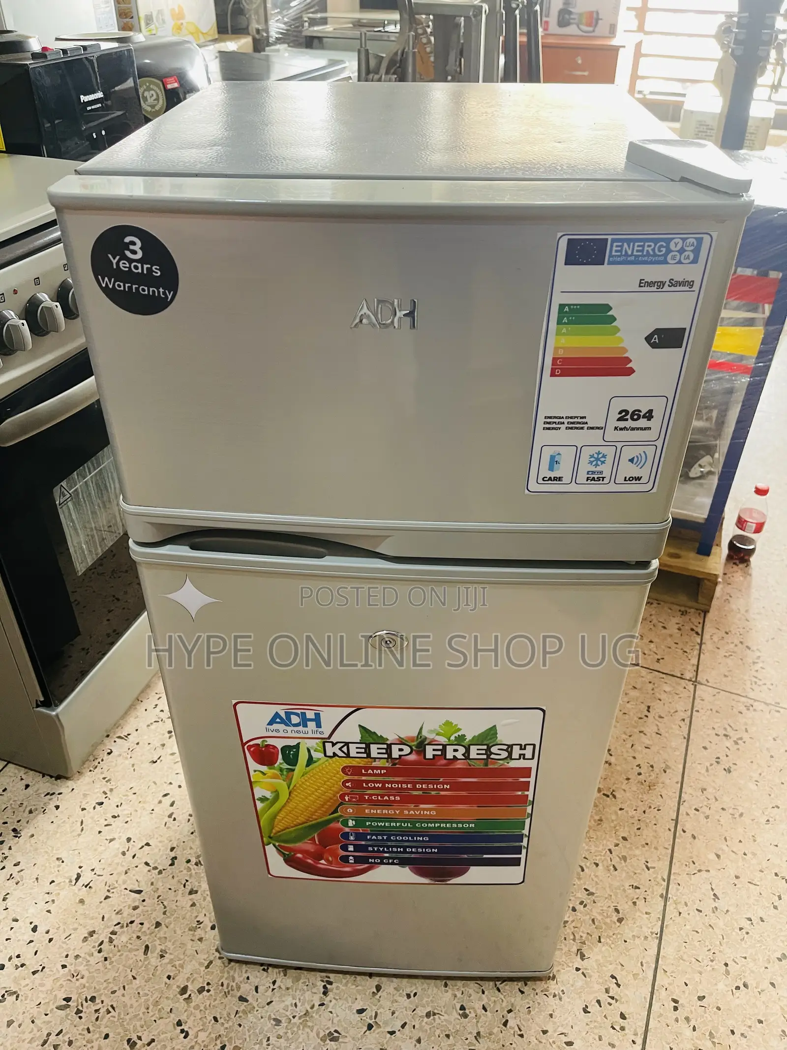 Imported Used Snowflake Adh 150L Double Door Refrigerator