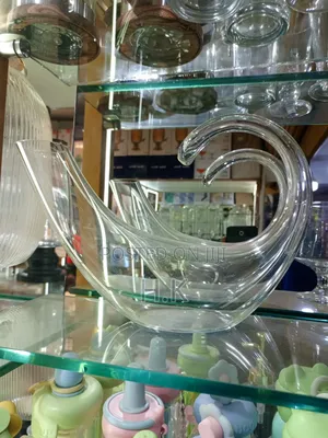 Swan-Shaped Crystal Glass Centerpiece Bowl