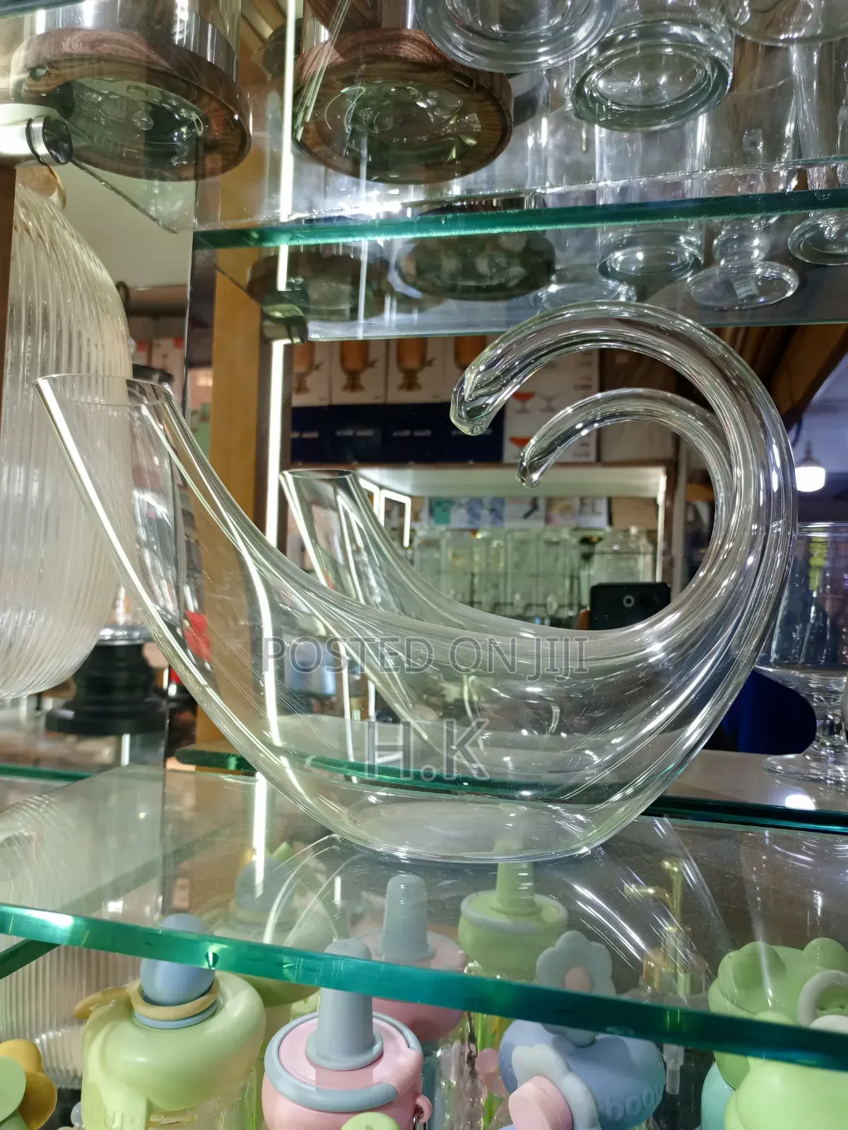 Swan-Shaped Crystal Glass Centerpiece Bowl