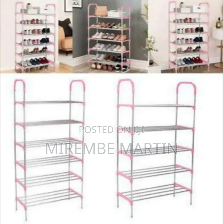 6 Layer Stainless Steel Shoe Rack