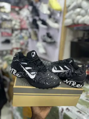 Original Nike TN Plus Drift Black Mesh Sneakers