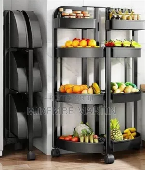 4-Tier Rolling Kitchen Storage Rack
