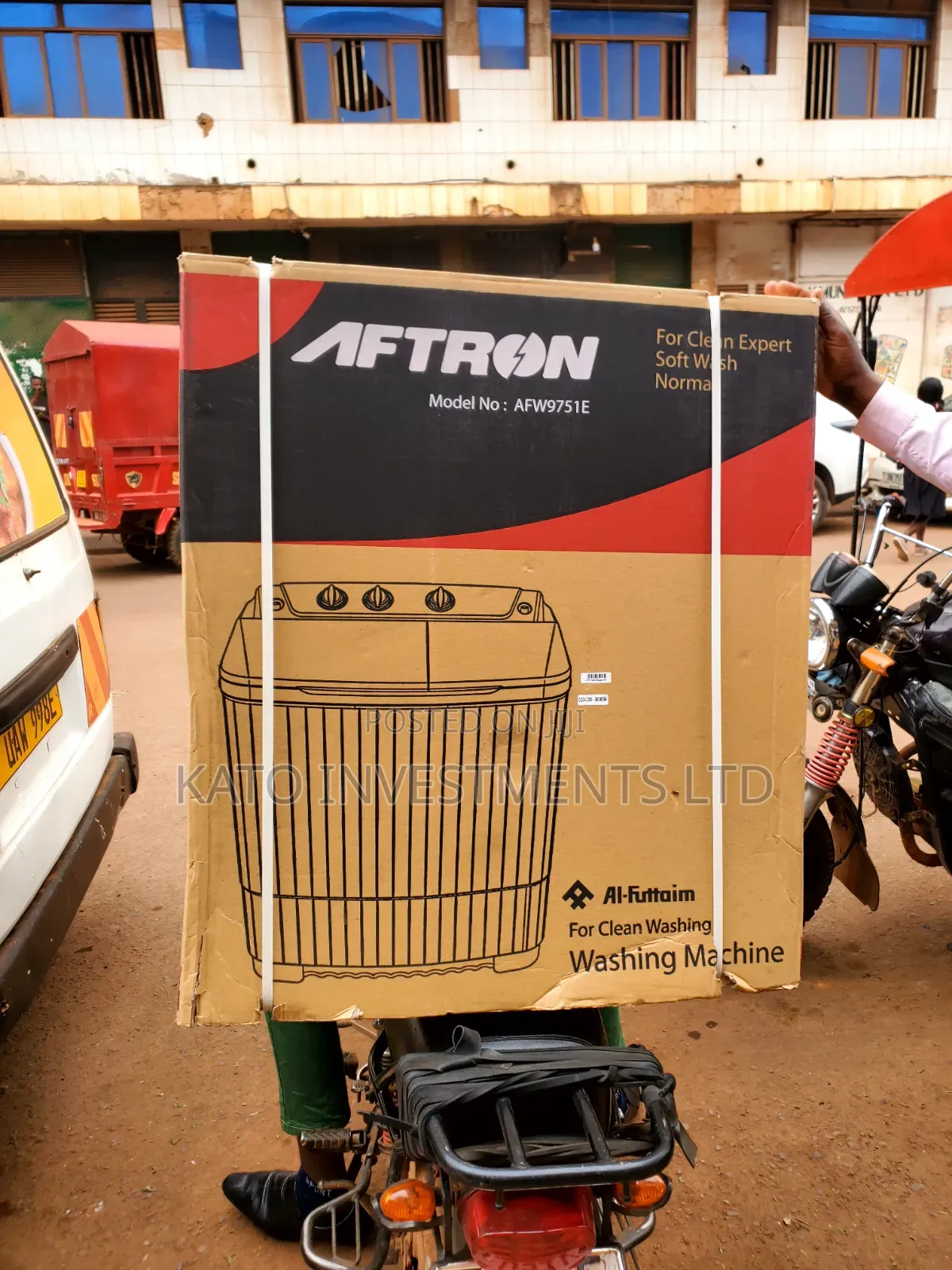 8kg Aftron Model AFW9751E Twin-Tub Semi-Automatic Washing Machine