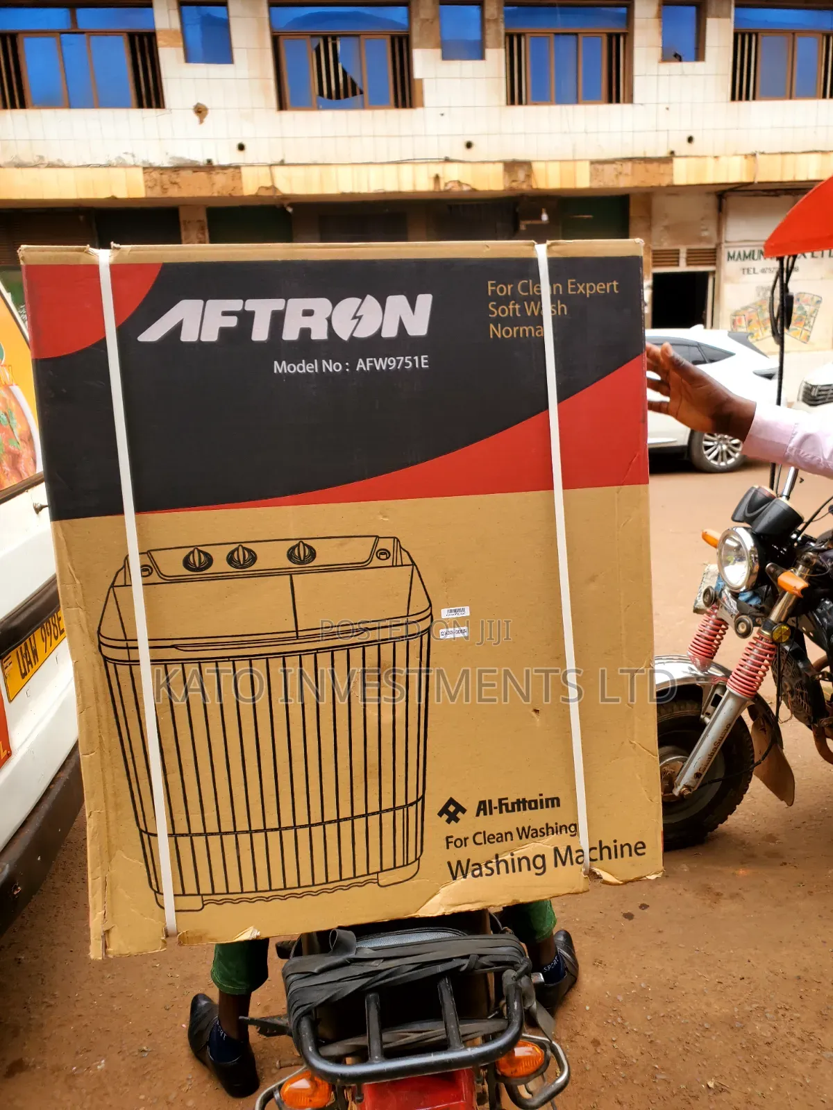 8kg Aftron Model AFW9751E Twin-Tub Semi-Automatic Washing Machine