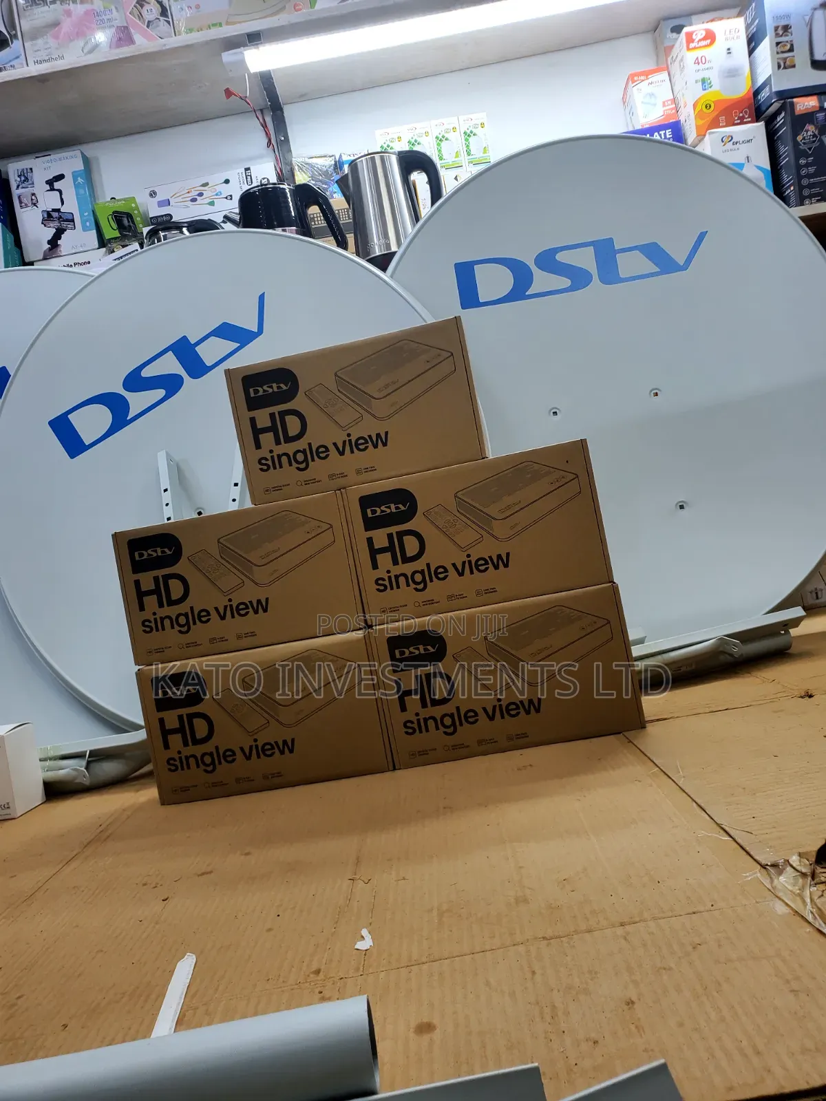 DStv HD Single View Decoder and Satellite Dish