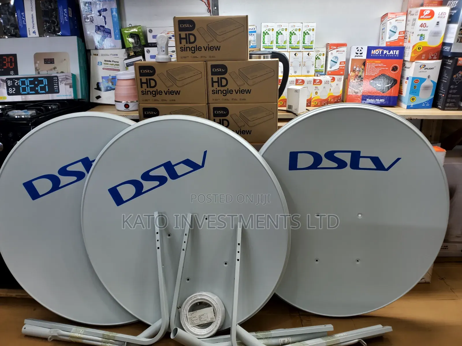 DStv HD Single View Decoder and Satellite Dish