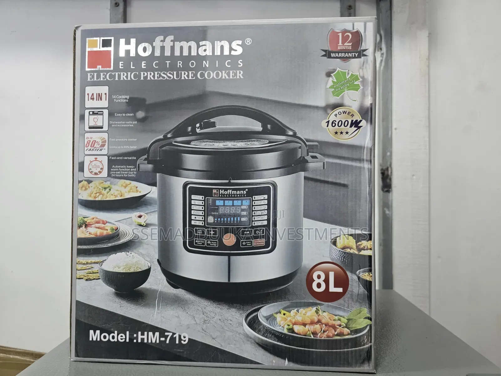 Hoffmans 8L Hm -719 14in1 Electric Pressure Cooker