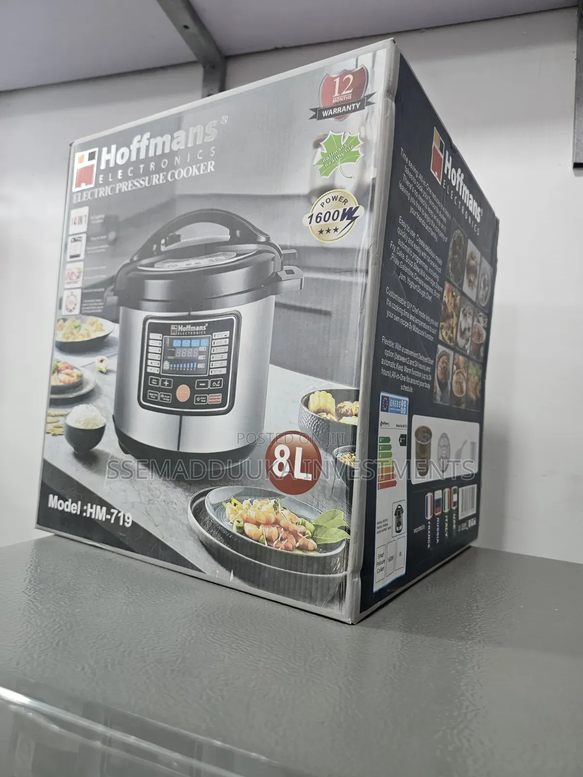 Hoffmans 8L Hm -719 14in1 Electric Pressure Cooker