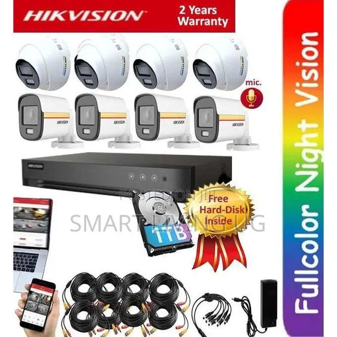 8 Channel Hikvision CCTV Camera Security System Kit – Full HD