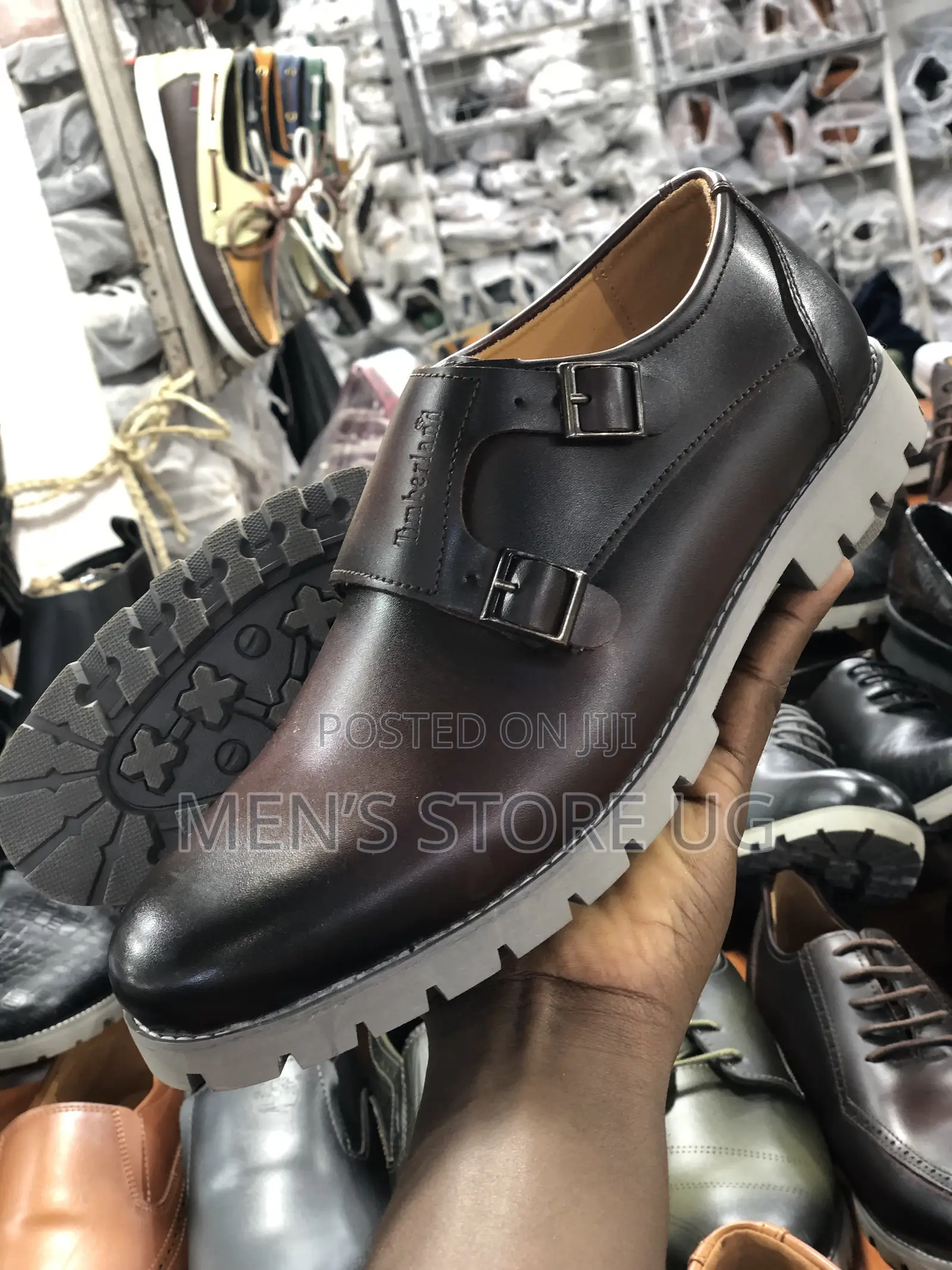 Classic Authentic Leather Men’s Monk Strap Formal Gentle Shoes