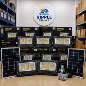 500W Solar Security Floodlight With Panel Outdoor LED Lamp
