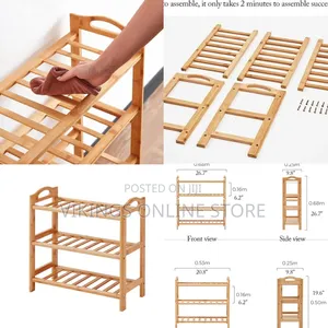 Simple Wooden Durable Freestanding Racks Cabinet Corridor Shoe