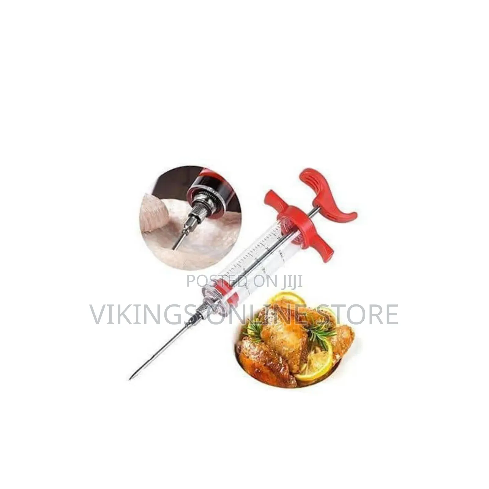 Kitchen Tool Meat Marinade Injector Syringe for Infusing Flavor