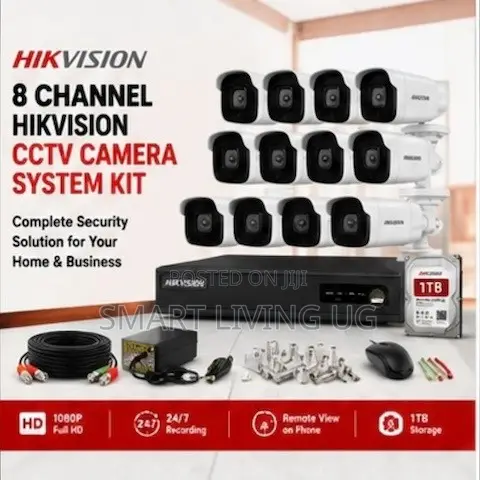 Hikvision 8CH CCTV Surveillance Kit With 8 Cameras DVR