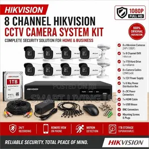 Hikvision 8CH CCTV Surveillance Kit With 8 Cameras DVR