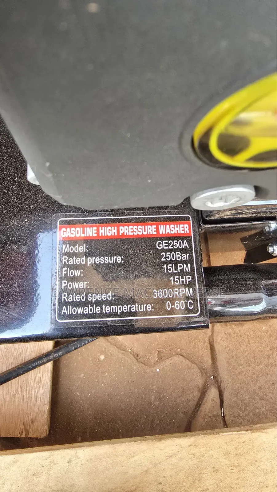 Key to Start Gasoline Pressure Washer 3600PSI
