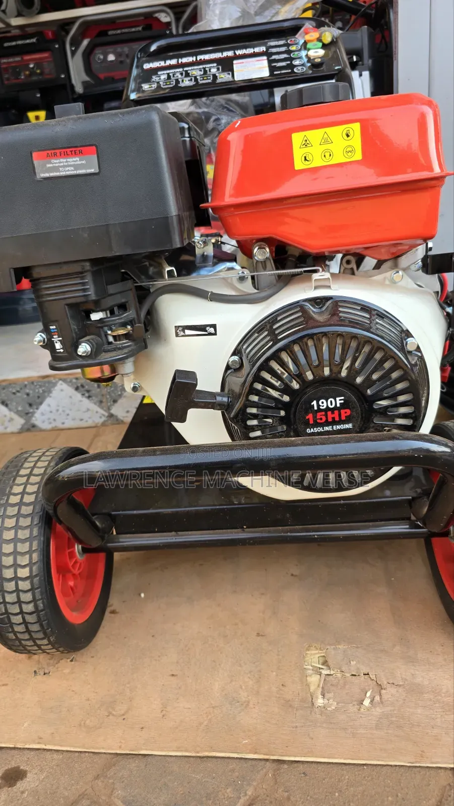 Key to Start Gasoline Pressure Washer 3600PSI