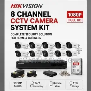 Complete Hikvision CCTV Kit – 8 Cameras, DVR, HDD Accessories