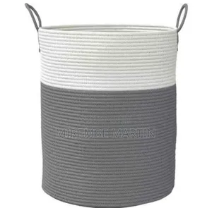 Versatile Woven Cotton Rope Storage Hamper