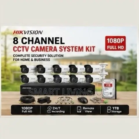 Hikvision 8 Channel Security System – Ready-to-Install CCTV Kit