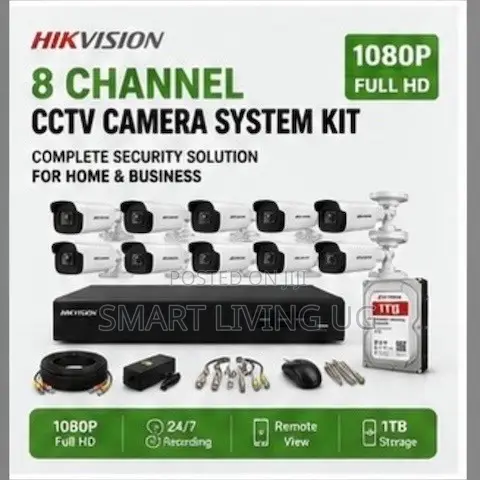 Hikvision 8 Channel Security System – Ready-to-Install CCTV Kit