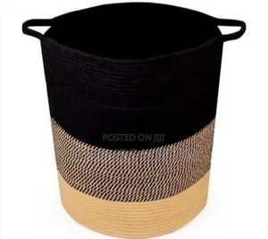 Modern Pleated Storage Basket With Flexible Handles
