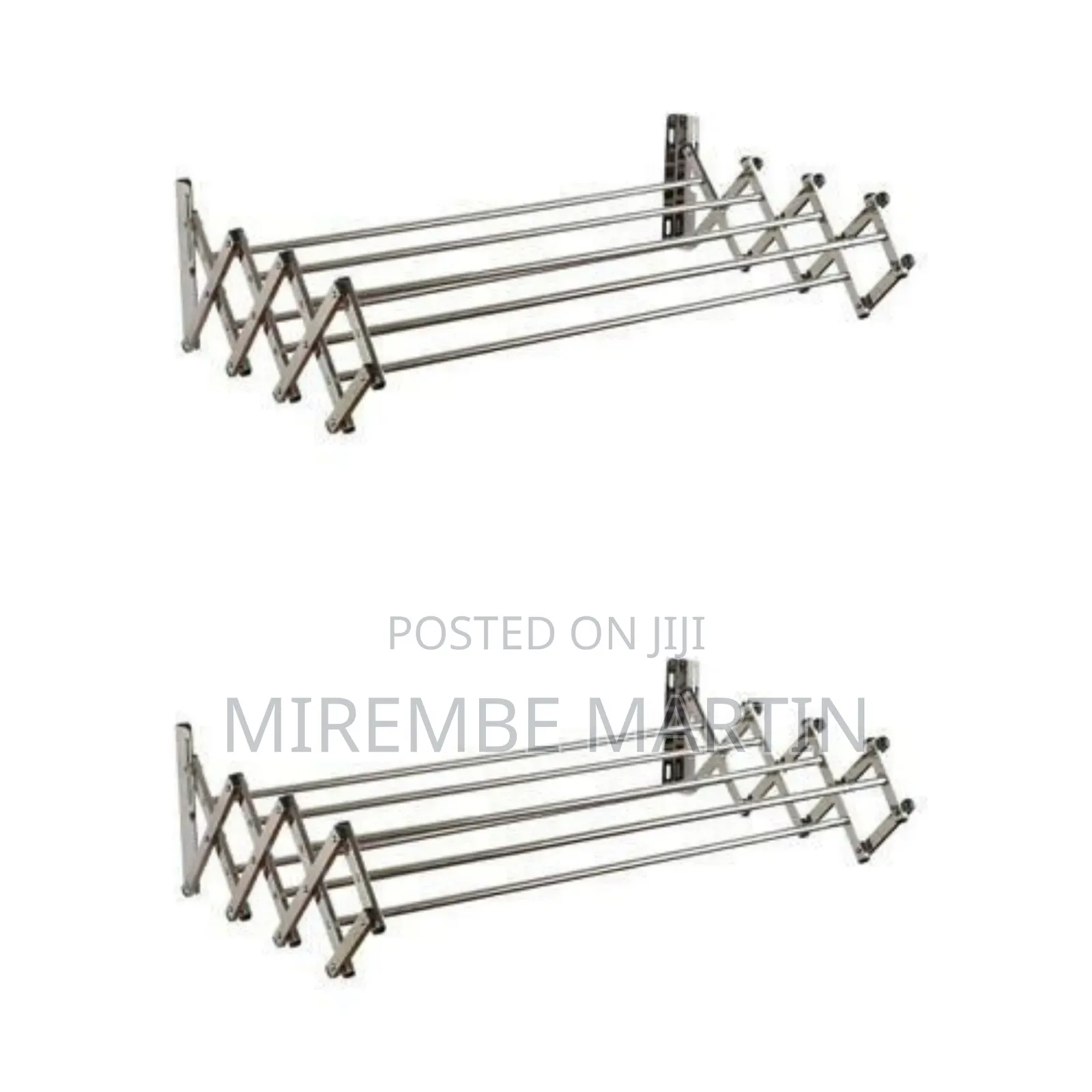 Wall-Mounted Accordion Style Retractable Clothes Drying Rack